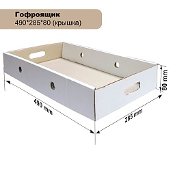 Гофроящик 490*285*80 крышка
